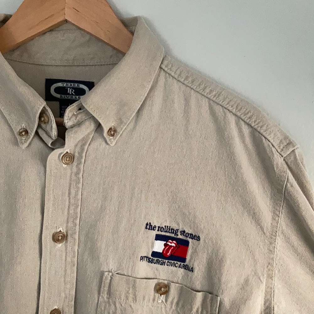 The Rolling Stones Long Sleeve Button Down